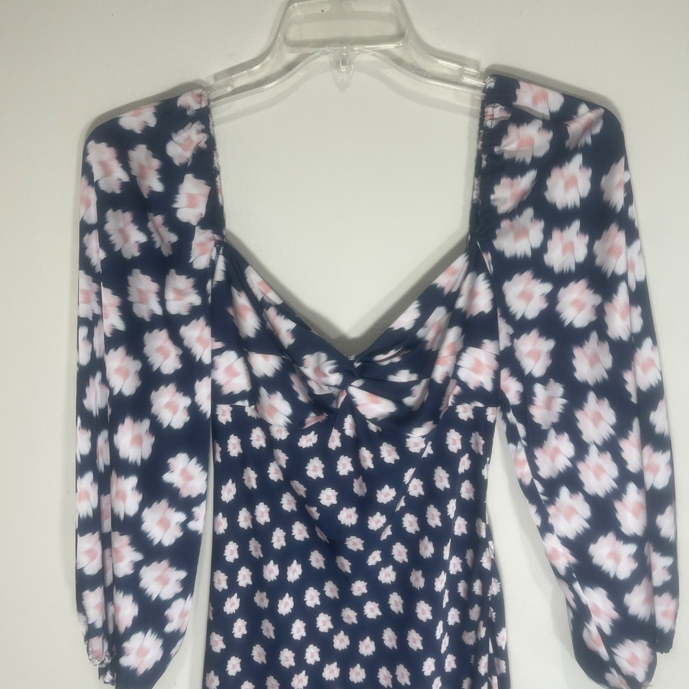 Sachin & Babi Melody Navy Midi Dress Size 4 | Designer Women’s Cocktail Style - Picture 13 of 16